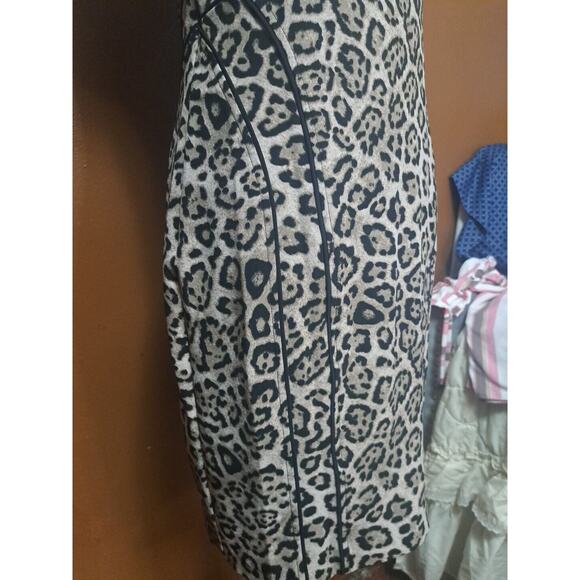 Victoria’s Secret Y2K Leopard Print Bodycon Cocktail Dress Size 8 Bodycon Fitted - Picture 3 of 8